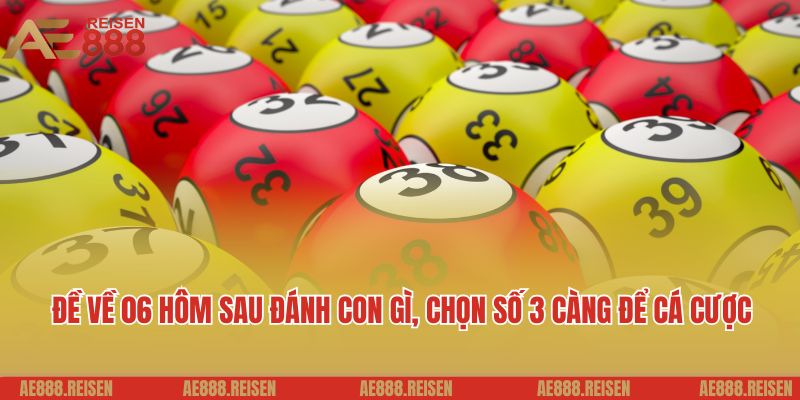 Đề Về 06 Hôm Sau Đánh Con Gì - Khám Phá Gợi Ý Số May Mắn Hấp Dẫn 5 Đề về 06 hôm sau đánh con gì, chọn số 3 càng để cá cược