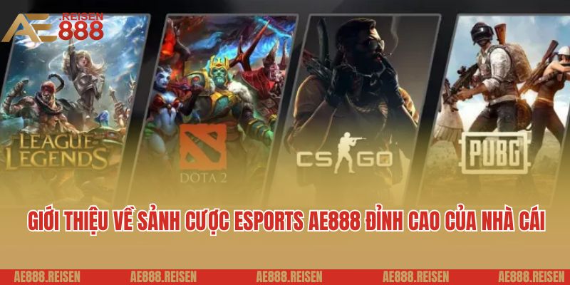 Esports AE888 - Đa Dạng Giải Đấu, Tỷ Lệ Kèo Cực Hấp Dẫn 1 Giới thiệu về sảnh cược Esports AE888 đỉnh cao của nhà cái